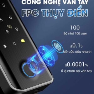 Khóa vân tay cửa kính Kitos KT-GL30 Pro