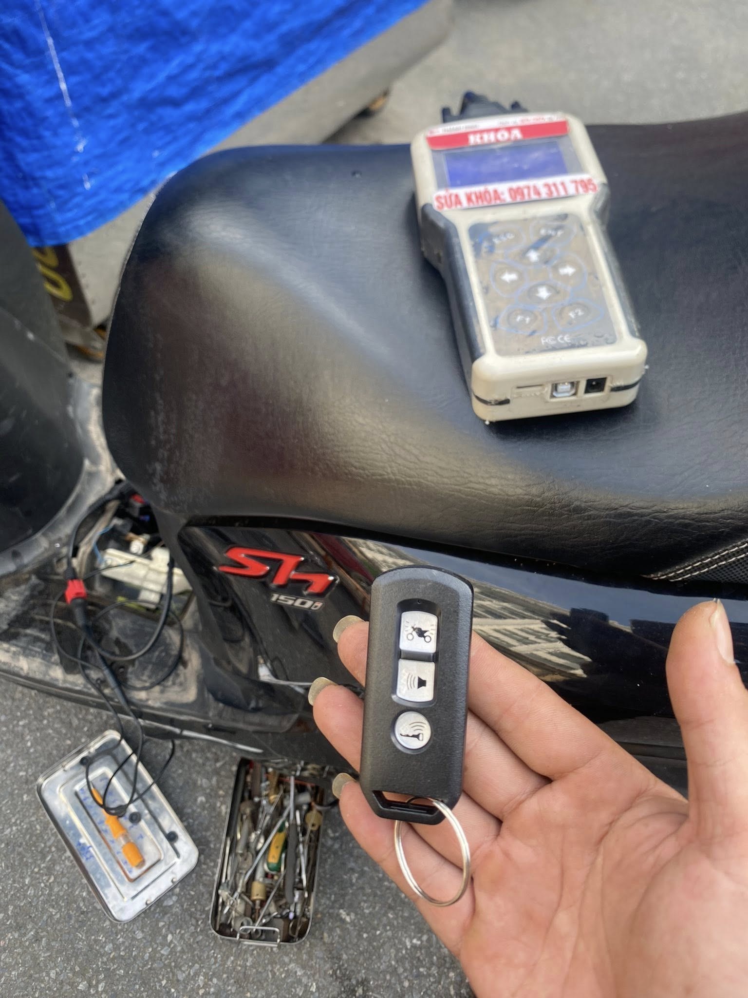 Sửa khóa xe máy smartkey tại Hải Dương