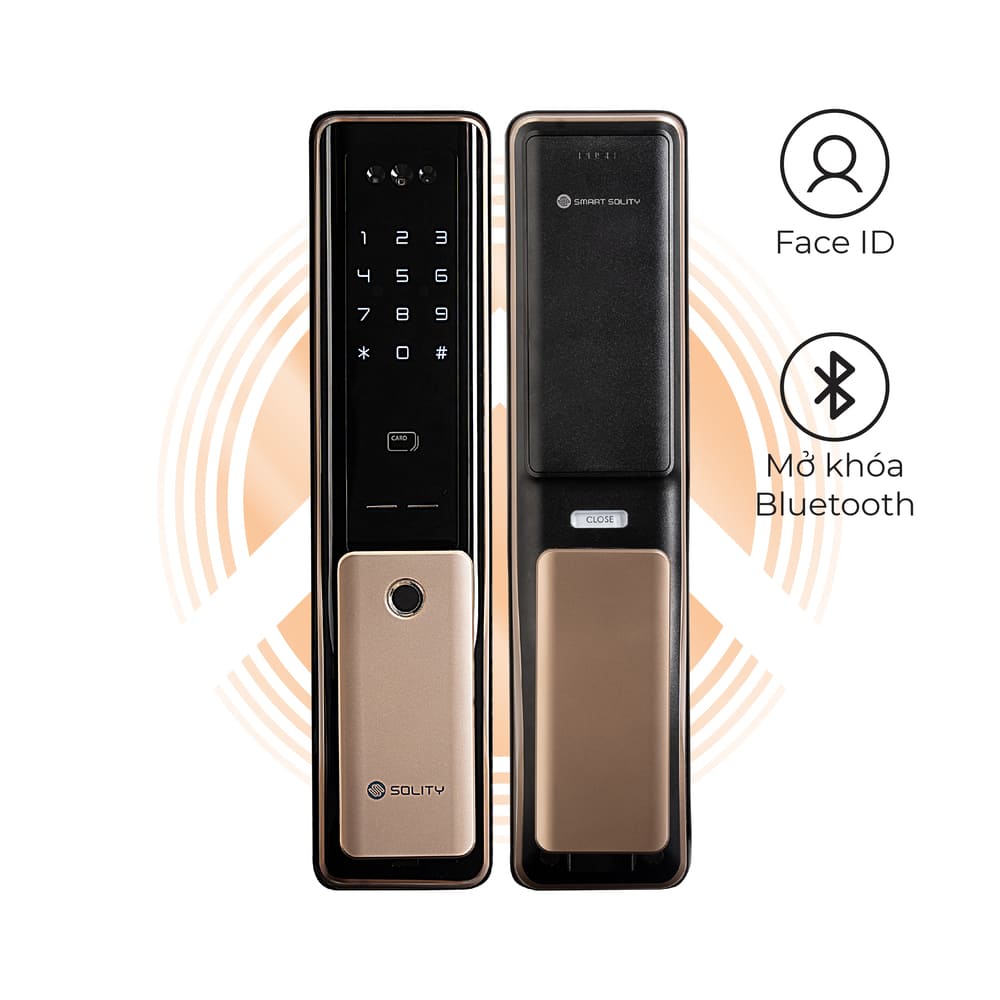 Khóa nhận diện Khuôn mặt Hàn Quốc Solity GP-6000BAK