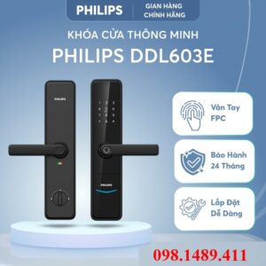 Khóa vân tay cao cấp Philips DDL603E