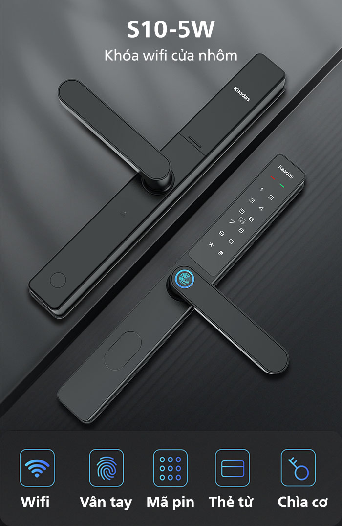 Lắp đặt khóa cửa Kaadas S10-5W tại Hải Dương