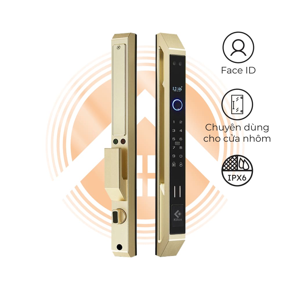 Khóa cửa nhôm Kitos ALS6 Face Plus tại Hải Dương